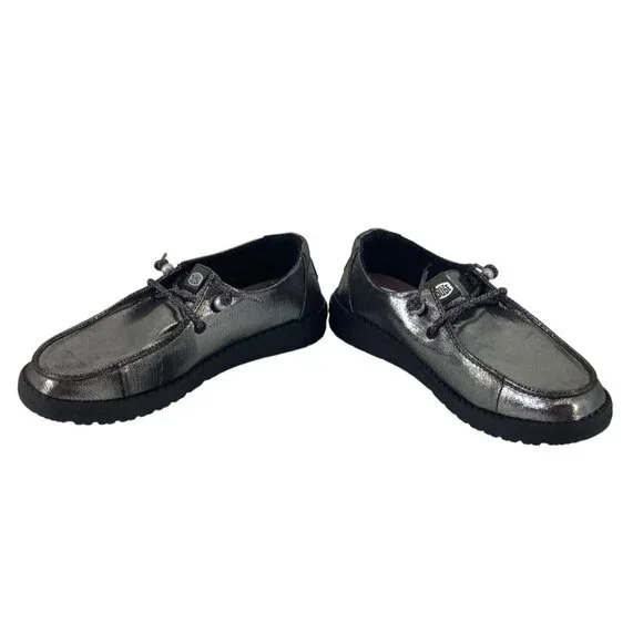 Hey Dude Womens Wendy Metallic Loafers Size 7 - Picture 5 of 8